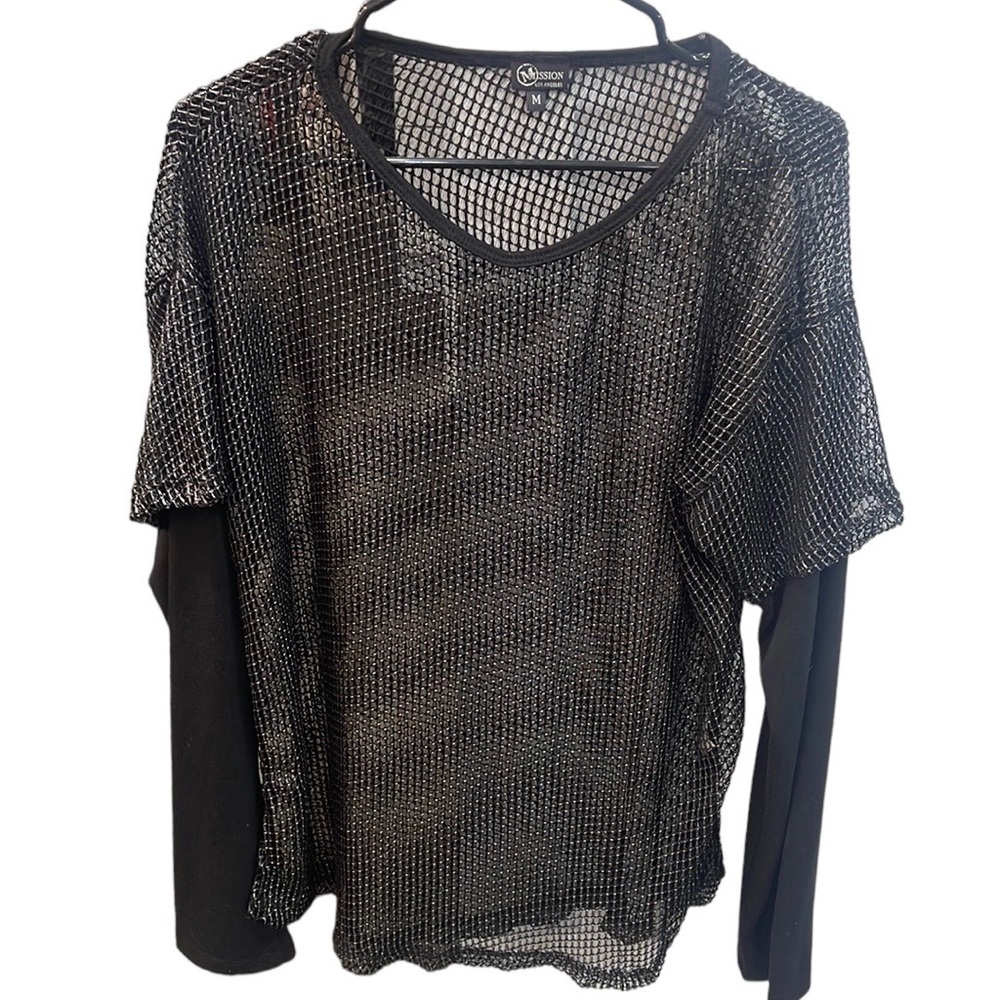 Mission Los Angeles Mesh Top, Size M
